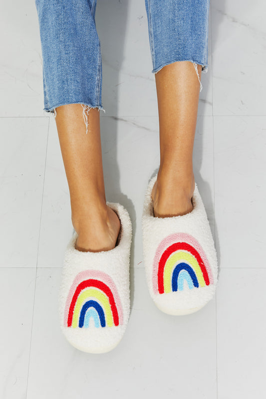MMShoes Rainbow Plush Slippers